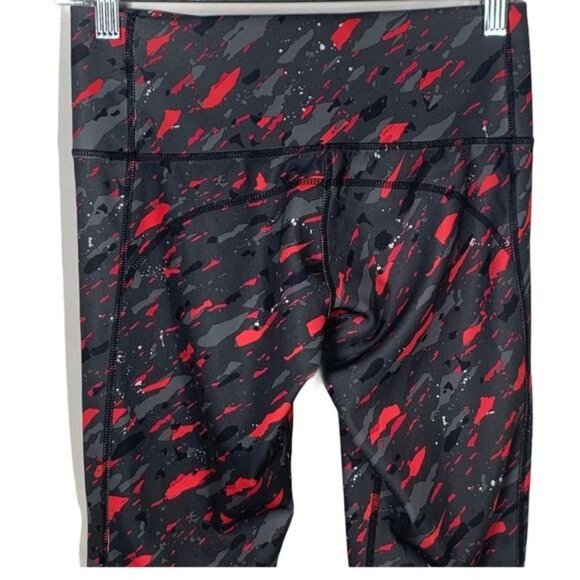 Adidas Women’s Black Red Cropped Climalite Leggings Size Small - Picture 5 of 9